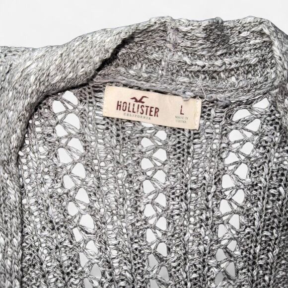 Hollister Grey and White Cardigan - Picture 3 of 8